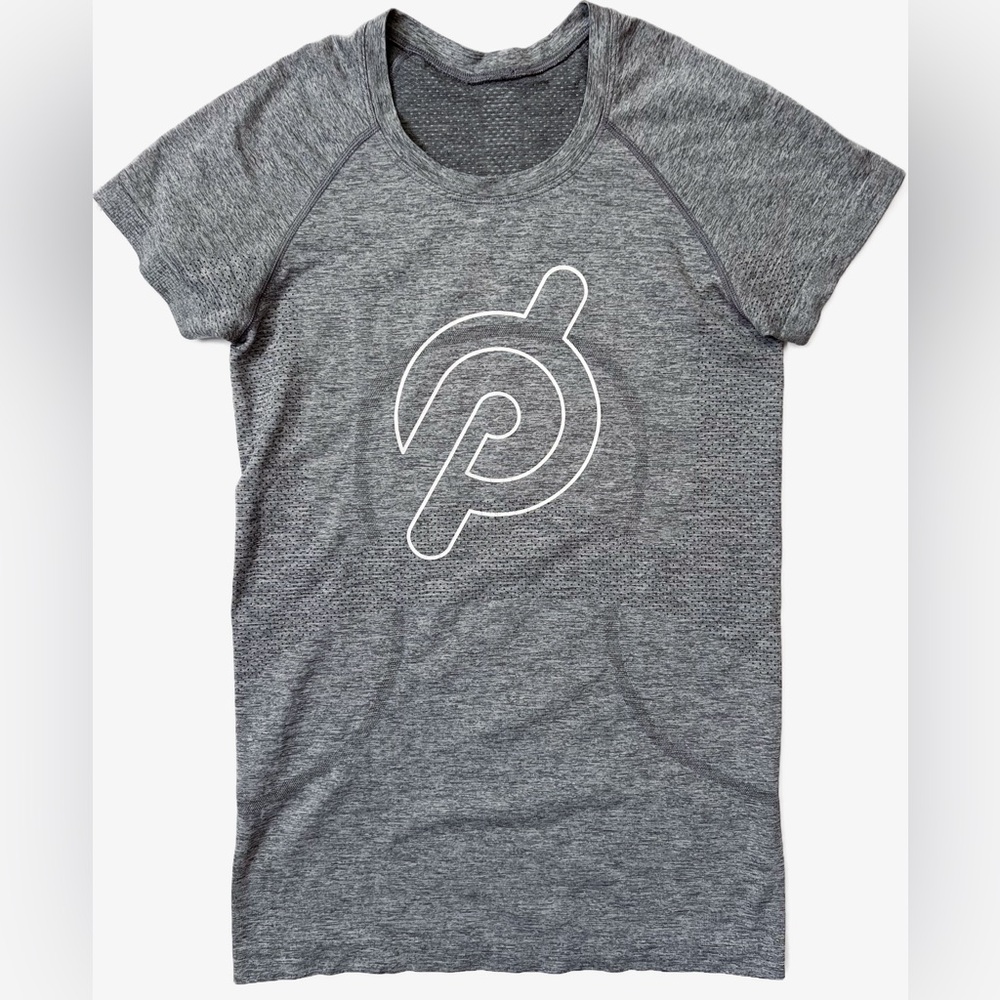 Lululemon x Peloton Swiftly Tech Crew Short Sleeve Shirt Slay Gray Size 6